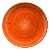 Bonna China Sienna dia.10.5"  Round Terracotta Porcelain Plate (Set of 4)